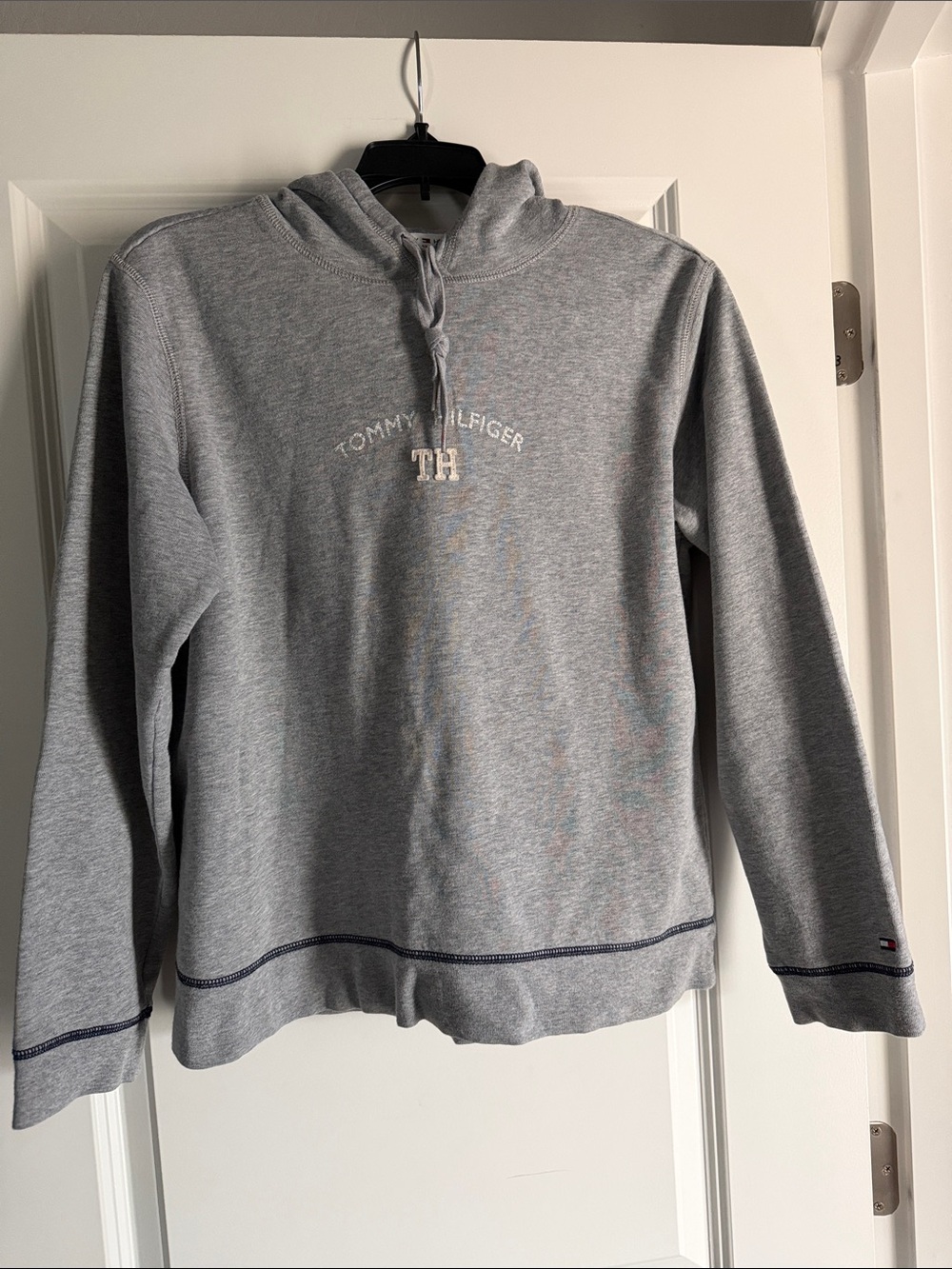 Tommy Hilfiger Light Gray Crewneck Hoodie Sweatshirt